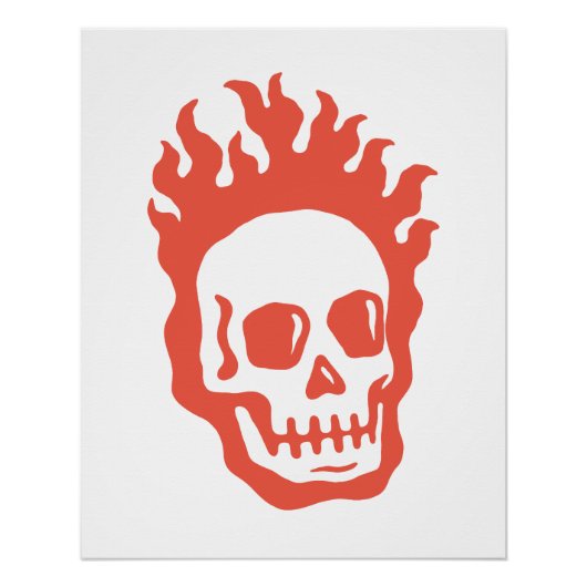 Fire Skull Perfect Poster (Voorkant)