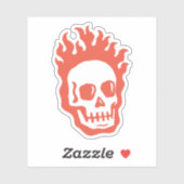 Fire Skull Sticker (Vel)