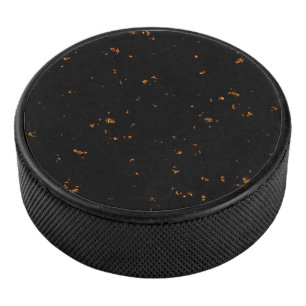 Fire Sparks bedekken je foto brandende as zwart Hockey Puck