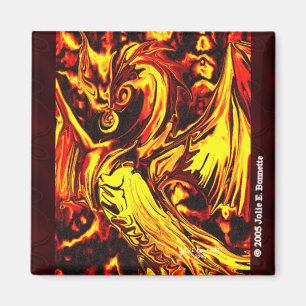 Fire Spirit Square Magnet Magneet