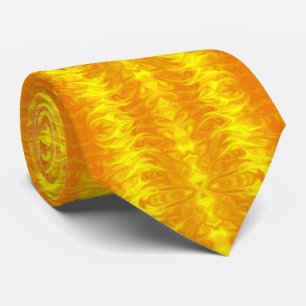 Fire Storm Yellow Necktie Stropdas