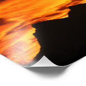 Fire Sunset Photo Print Foto Afdruk (Hoek)