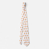 Fire Tennis Ballen Modern Cool Funky Pap Vader Stropdas (Achterkant)