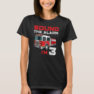 Fire Truck 3rd Birthday Boy Future Firefigher 3 Y T-shirt
