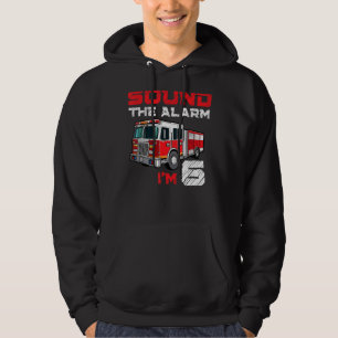 Fire Truck 6th Birthday Boy Future Firefigher 6 Y Hoodie