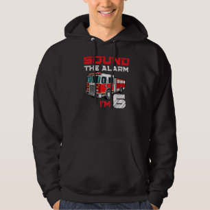 Fire Truck 6th Birthday Boy Future Firefigher 6 Y Hoodie