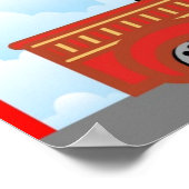 Fire Truck Boys Nom de la chambre Art Wall Poster (Coin)