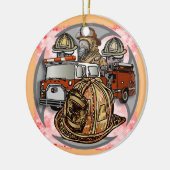 Fire Truck Cross brandweerman ornament (Links)