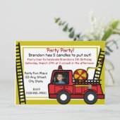 Fire Truck Fun / Foto Kaart (Staand voorkant)