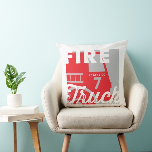 Fire Truck Kussen (Stoel)