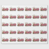 Fire Truck Pedal Car Cadeaupapier (Vlak)
