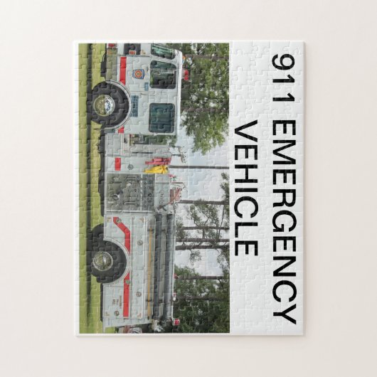 Fire Truck Puzzle Legpuzzel (Verticaal)