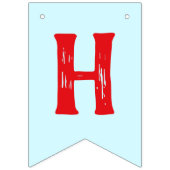 Fire Truck Theme Verjaardagsfeest Pennant Banner (Tweede vlag)