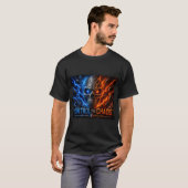 Fire vs Ice Schedel 3D T-shirt – (Voorkant volledig)