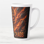 Fire vs Ice Schedel 3D T-shirt – Latte Mok (Rechts)