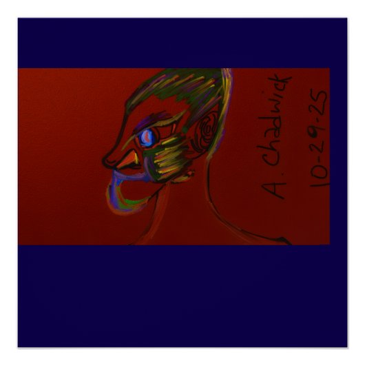 Fire Warrior Glossy Poster Perfect Poster (Voorkant)