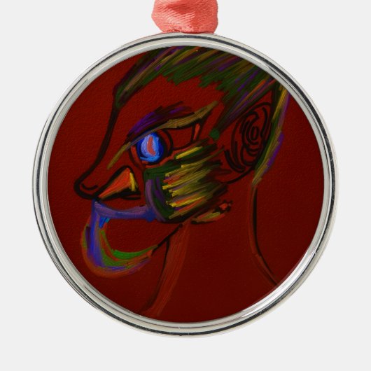 Fire Warrior Metalen Ornament (Voorkant)