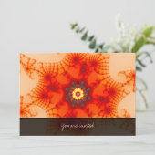 Fire Web - Fractal Art Kaart (Staand voorkant)