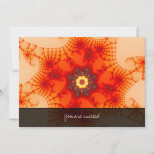 Fire Web - Fractal Art Kaart