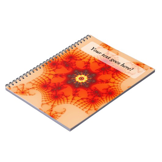 Fire Web - Fractal Art Notitieboek (Linkerzijde)