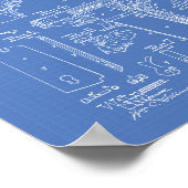 Firearm 1913 Patent Art Blueprint Poster (Hoek)