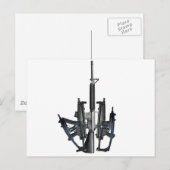 Firearm Middle Finger Briefkaart (Voorkant / Achterkant)