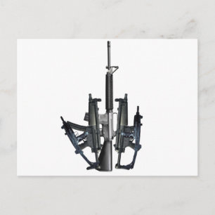 Firearm Middle Finger Briefkaart