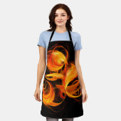 Fireball Abstract Art Apron Schort (Gedragen)