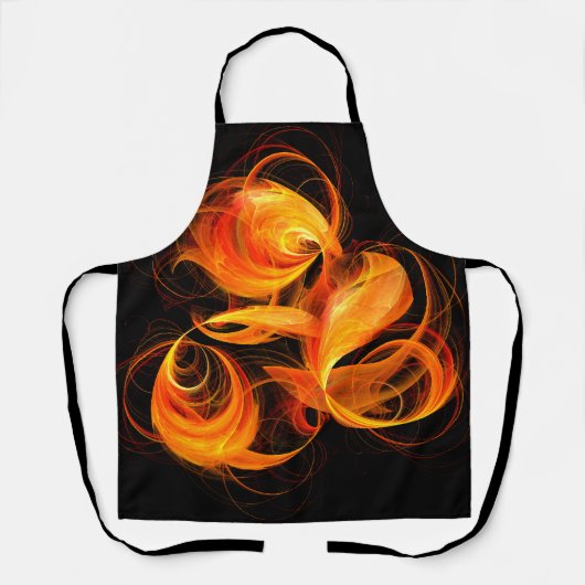 Fireball Abstract Art Apron Schort (Voorkant)
