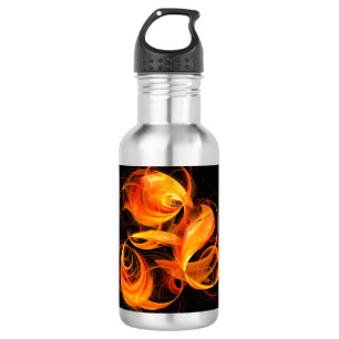 Fireball Abstract Art-fles Waterfles