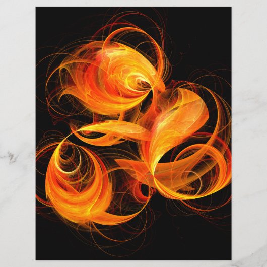 Fireball Abstract Art Flyer (Voorkant)