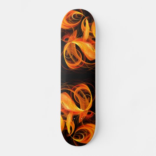 Fireball Abstract Art Skateboard (Voorkant)
