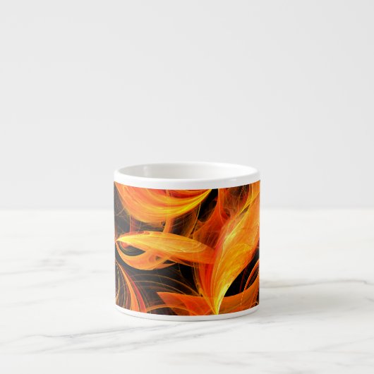 Fireball Art Abstrait Espresso Mug (Devant)