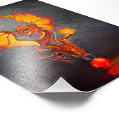 Fireball Dragon 4x6 Afdrukken Foto Afdruk (Hoek)