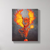 Fireball Dragon 8x10 Canvas afdrukken (Voorkant)