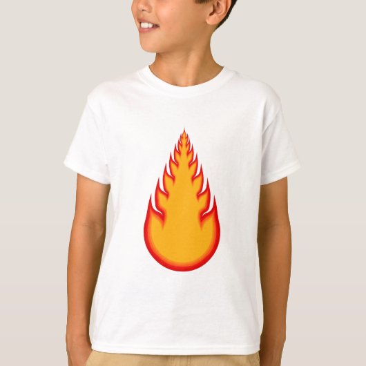 Fireball Graphics: Vuurbal: Flames T-shirt (Voorkant)