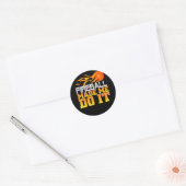 Fireball liet me het doen ronde sticker (Envelop)