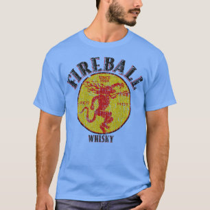 FIREBALL WHISKY 1984 RETRO STIJL T-SHIRT