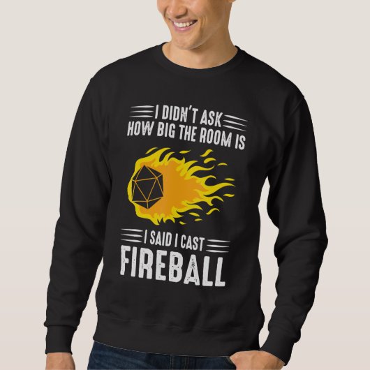 Fireballs Wizard Sorcerer Trui (Voorkant)