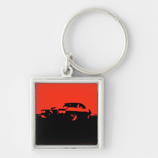 Firebird, 1969 - Rood op donkere sleutelhanger (Voorkant)