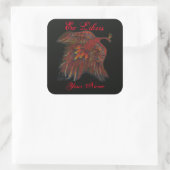 Firebird Bookplate Vierkante Sticker (Tas)