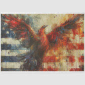Firebird Eagle USA Vlag Decoupage Tissuepapier (Voorkant)