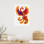 Firebird Phoenix Art Poster (Keuken)