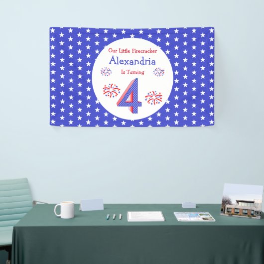 Firecracker 4th Birthday Spandoek (Beurs)