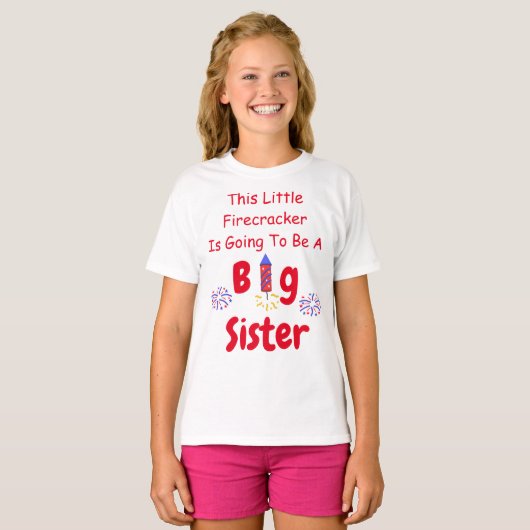 Firecracker Big Sister T-Shirt (Voorkant volledig)