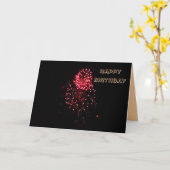 FIRECRACKER, BONNE carte d'anniversaire (Fleur jaune)