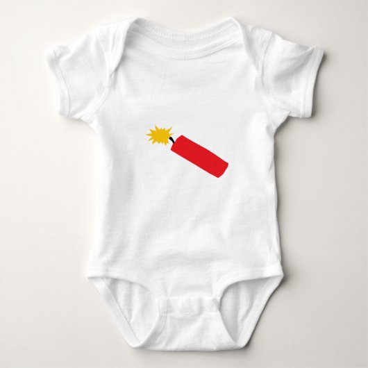 Firecracker-cartoon, TNT, dynamiet Romper (Voorkant)
