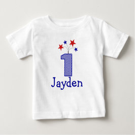  Firecracker Eerste verjaardag shirt 1 jaar