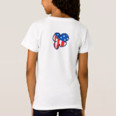 Firecracker Hula Meisje T-shirts (Achterkant)
