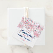Firecracker onderweg! 4 juli Baby shower Bedankjes Labels (In situ)